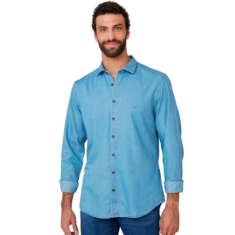Camisa Jeans Dudalina Lisa Milano Masculino