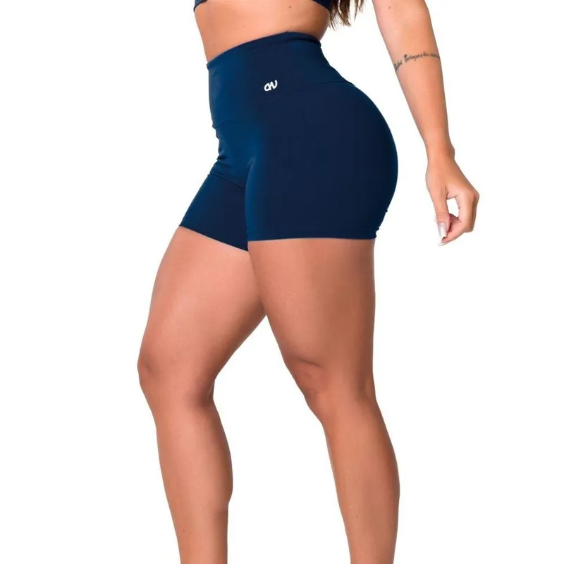 Short Marinho Básico Poliéster