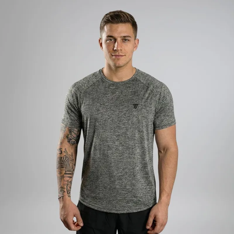 Camiseta Masculina Raglan Básica Dry Leve Confortável Treino