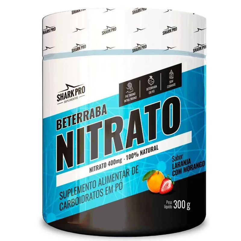 Nitrato Beterraba 300g Laranja Morango - Shark Pro