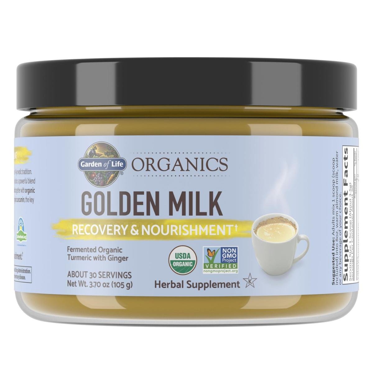 Suplemento Garden of Life Golden Milk Powder 30 porções