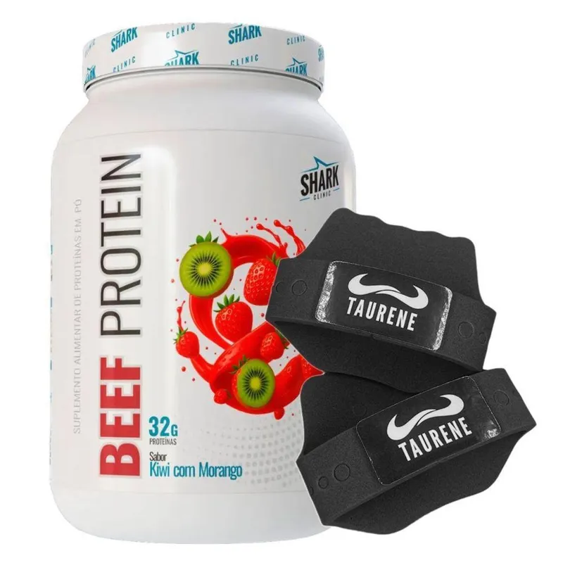 Beef Protein Morango Kiwi 900g Luva - Shark Pro