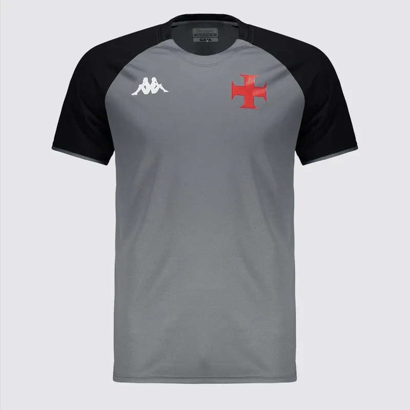 Camisa Kappa Vasco Treino 2025 Atleta Juvenil
