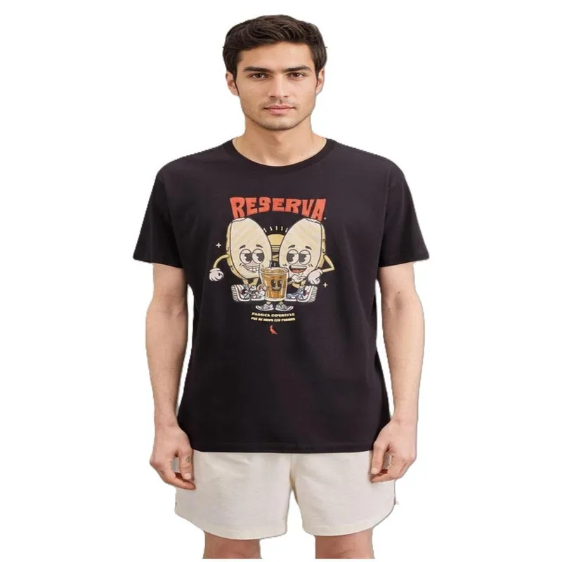 Camiseta Estampada Pão Na Chapa E Cafezin Sp Reserva