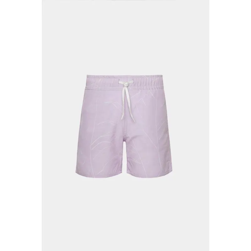 Short Aramis Praia Infantil Floral Elástico Lilas