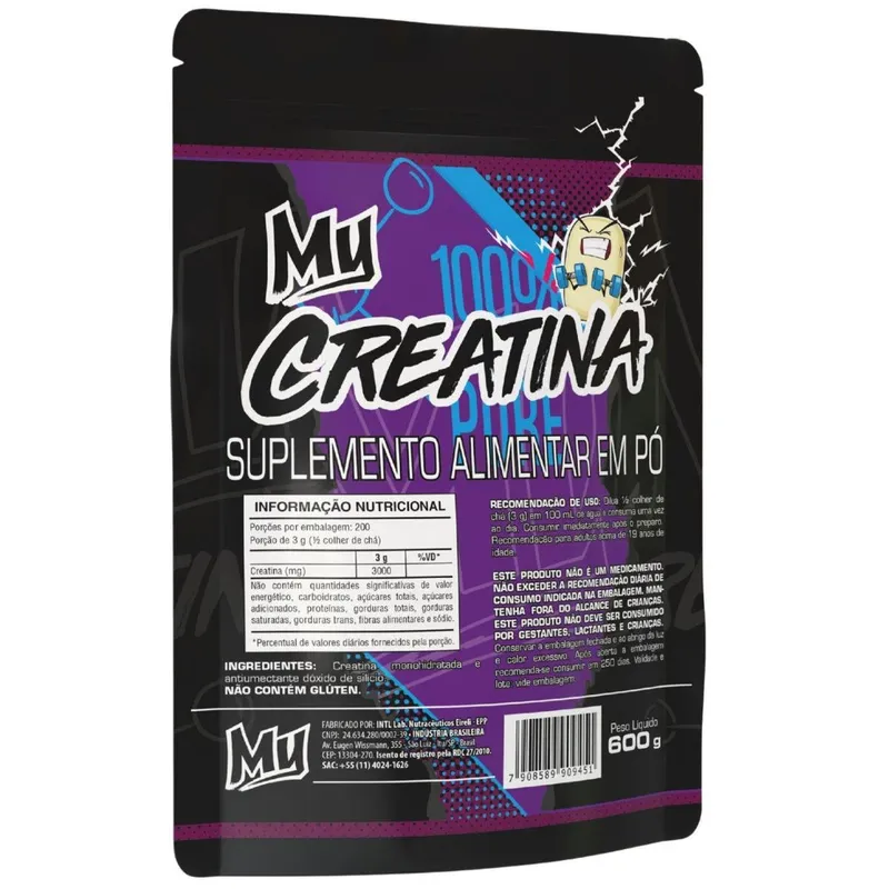 My Creatina 100 Pure 600g – My Suplementos