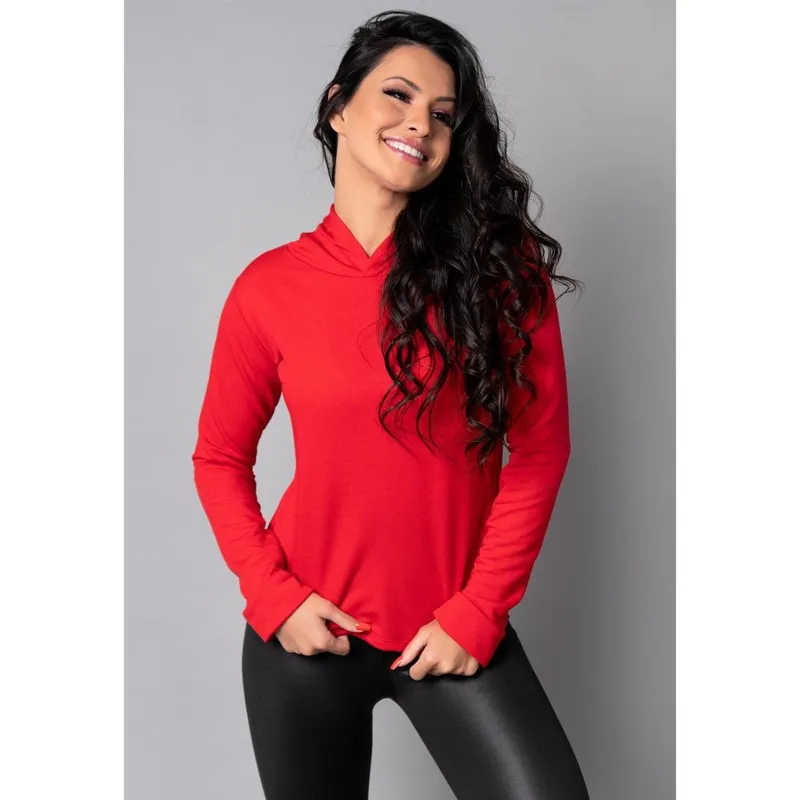 Casaco Blusa Capuz Moletinho Inverno Feminino Mvb Modas