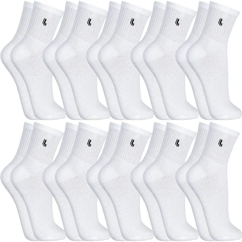 Kit 10 Pares Meias Lupo Algodão Meia Cano Alto Longo Masculina Academia Atacado Esportiva Original