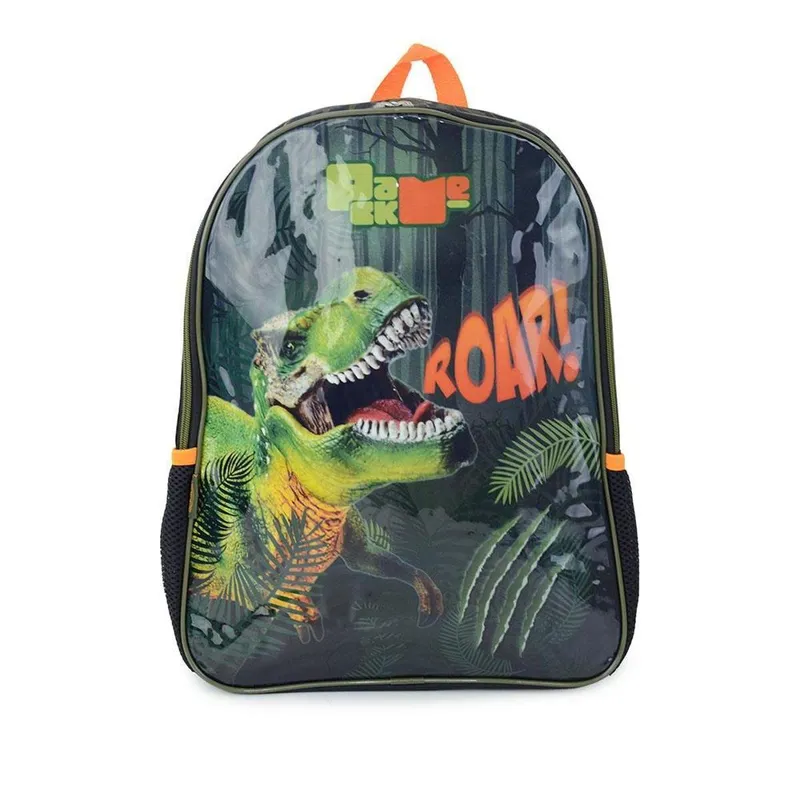 Mochila Escolar Infantil Pacific Pack Me Dinossauro Verde - 9104J