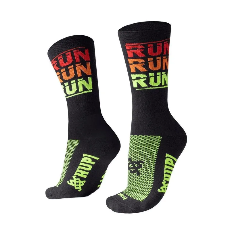 Meia de Corrida HUPI Run Run Run Preto Cano Médio 36-42 - PRETO UNICO