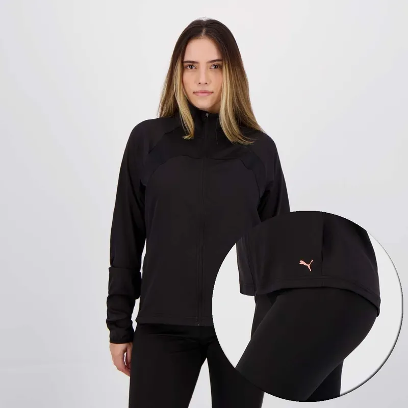 Agasalho Puma Active Yogini Woven Feminino Preta