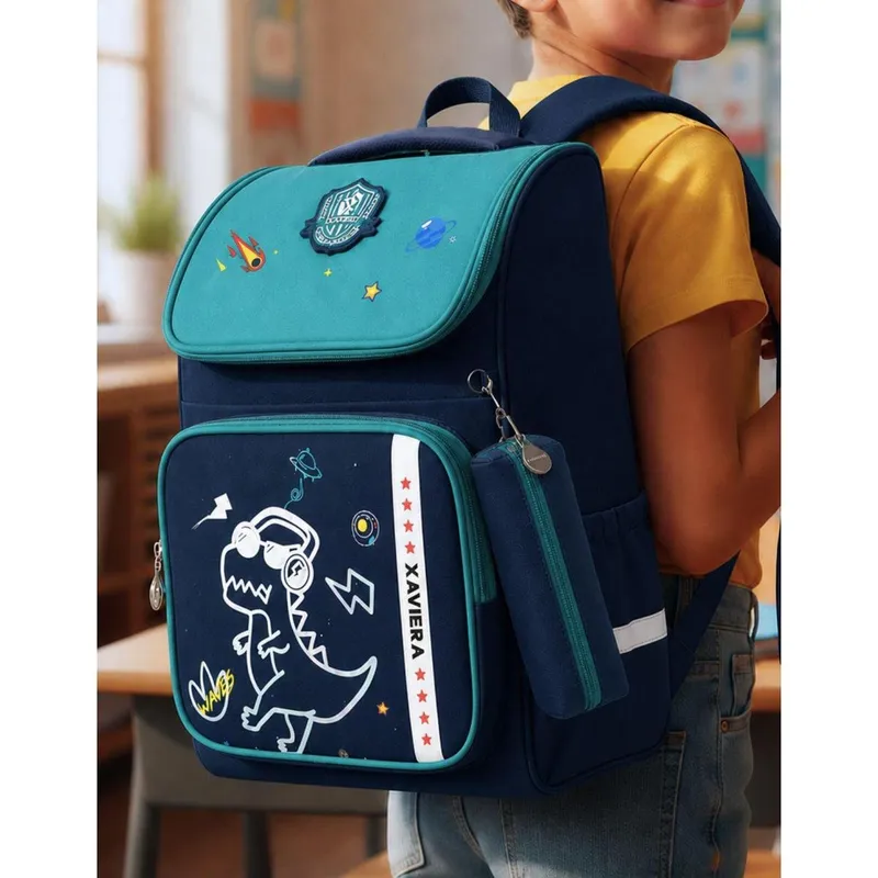 Mochila Escolar Grande Infantil Bolso Garrafa Abertura Ampla