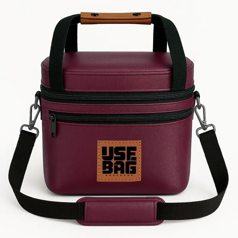 Bolsa Térmica Fitness Porta Marmita Preto Lancheira Dieta Marmiteira Trabalho Escola Alça Piquenique