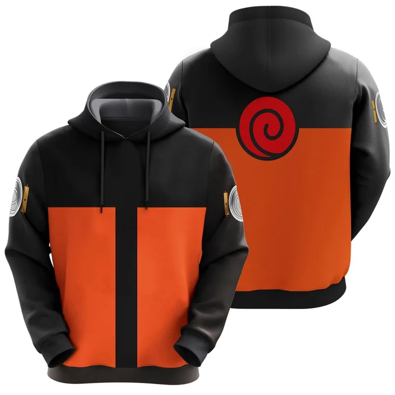 Blusa De Moletom Narutoo Uzumaki Uniforme Shippuden Anime Mangá
