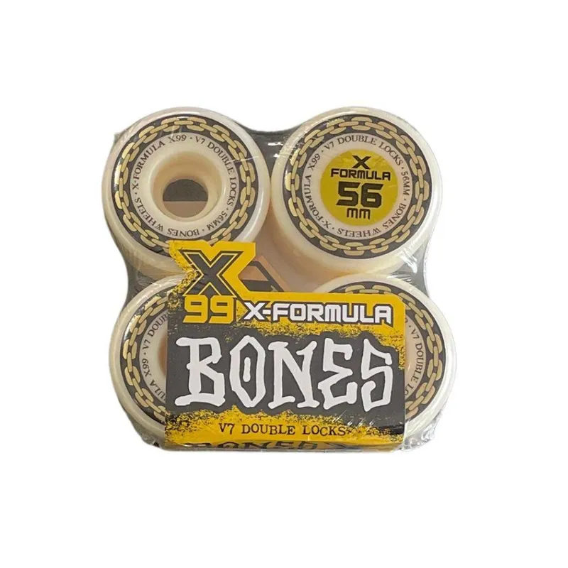 Roda Bones X-fórmula Double Lock V7 56mm 99A 4PK