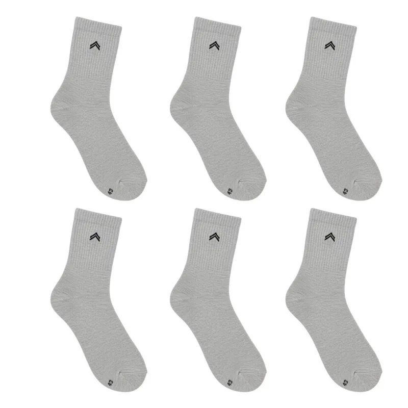 Kit 6 Pares de Meias Up Urban Atoalhada Casual Cano Médio Unissex