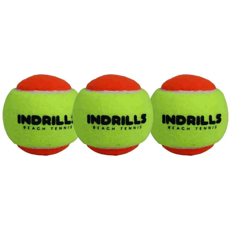 Bola Indrills Para Jogar Beach Tênis Com 03 Unidades