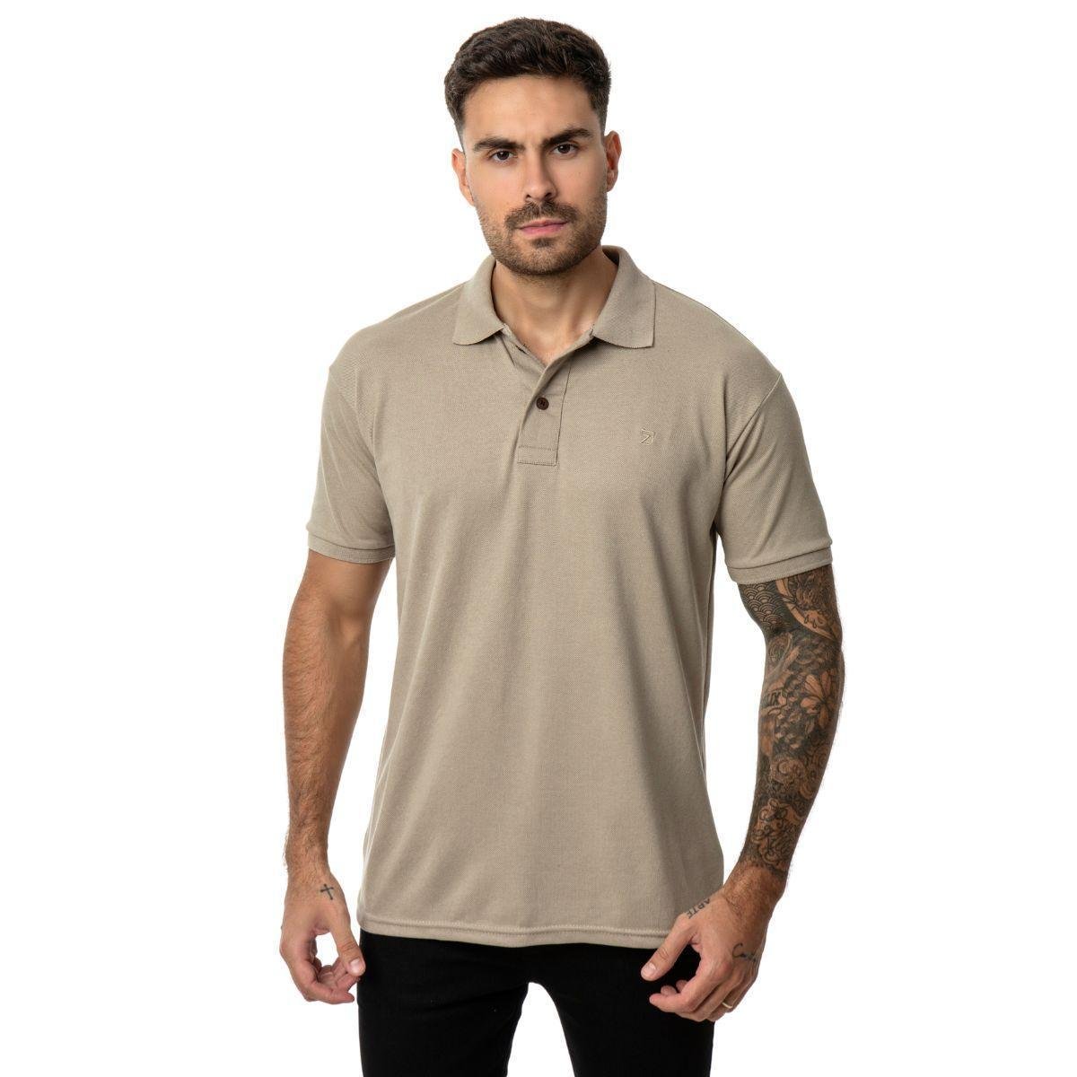 Camisa Polo Masculina Piquet
