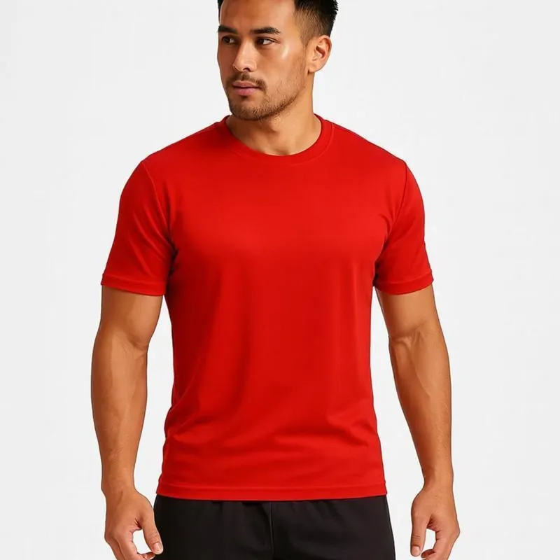 Camiseta Masculina Basica 100% Algodão Dia a Dia, Trabalho, Treino, Academia, Corrida