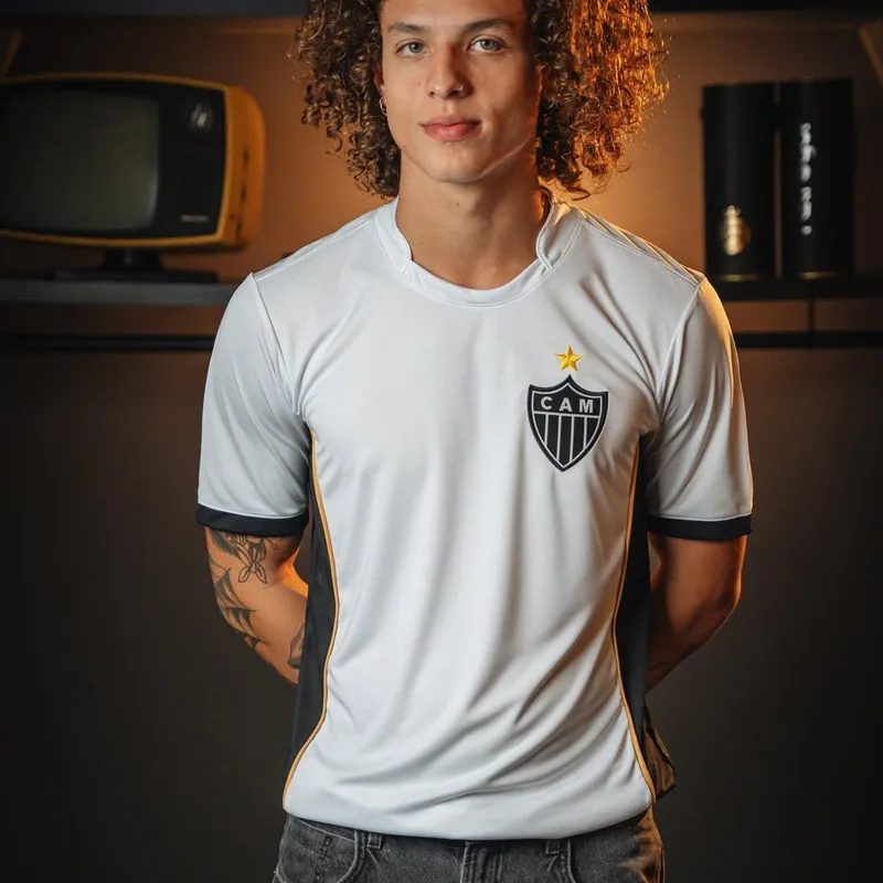 Camisa Atlético Mineiro Dry Branca Masculina