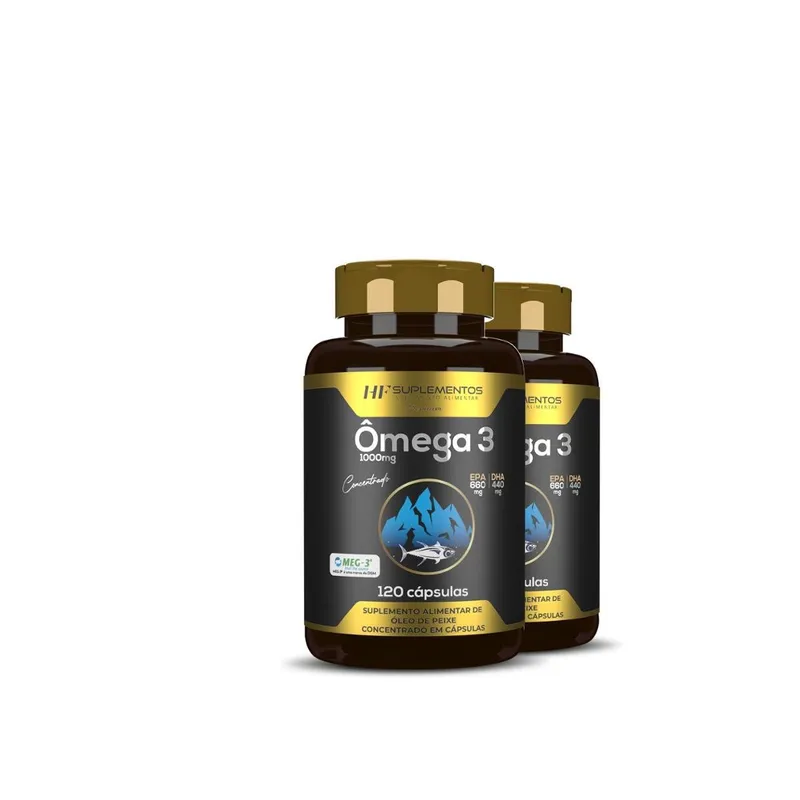 Ômega 3 Concentrado Meg 3 Hf Suplementos 120 Caps com 2