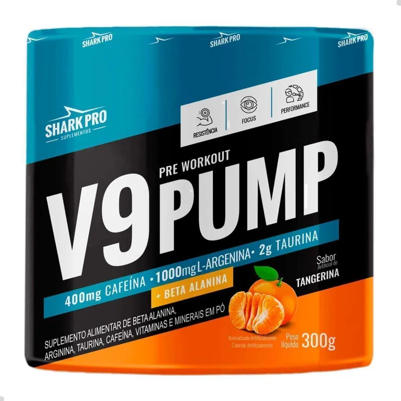 Pre Workout V9 Pump 300g Shark Pro