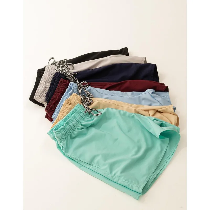 Kit 7 Short Masculino Tactel Elastano Bermuda Academia Praia