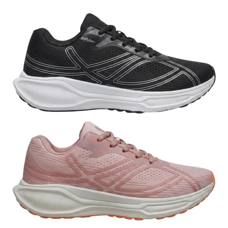 Kit 2 Pares Tênis Impulse Feminino e Masculino Para Treino Academia E Caminhada