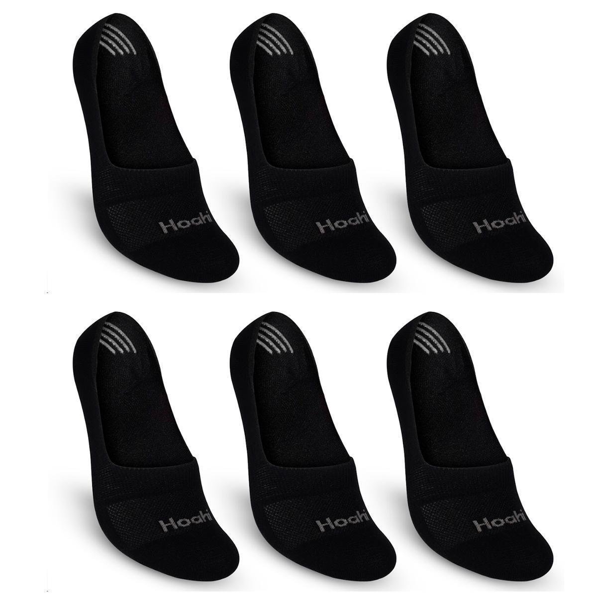 Kit 6 Pares Meias Soquete Invisível Cano Baixo Curto Em Algodão Meia Com Silicone Não Escorrega