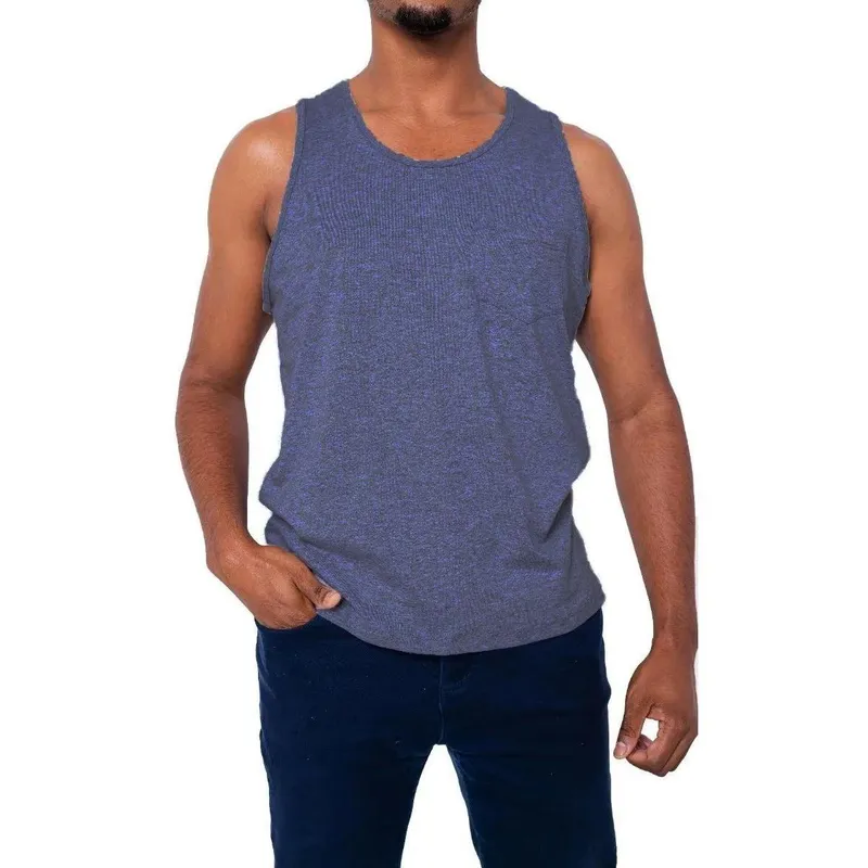Camiseta Regata Masculina Com Bolso