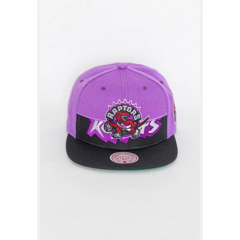 Boné Mitchell & Ness NBA Snapback Half N Half Toronto Raptors Masculino