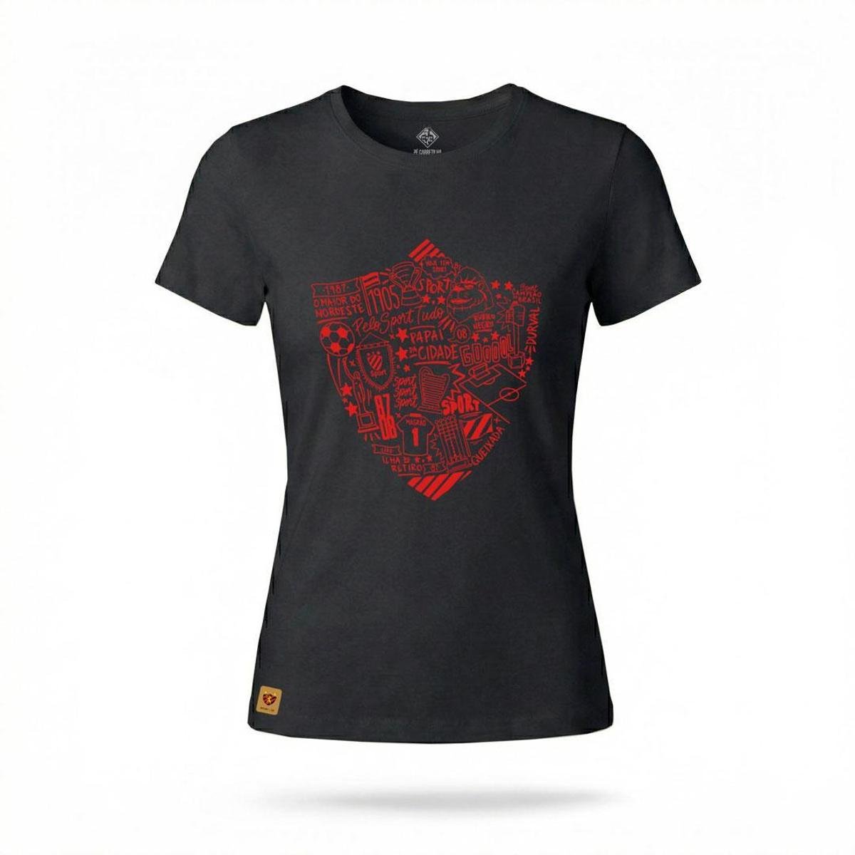 Camiseta Sport | ESCUDO - Feminina | Zé Carretilha