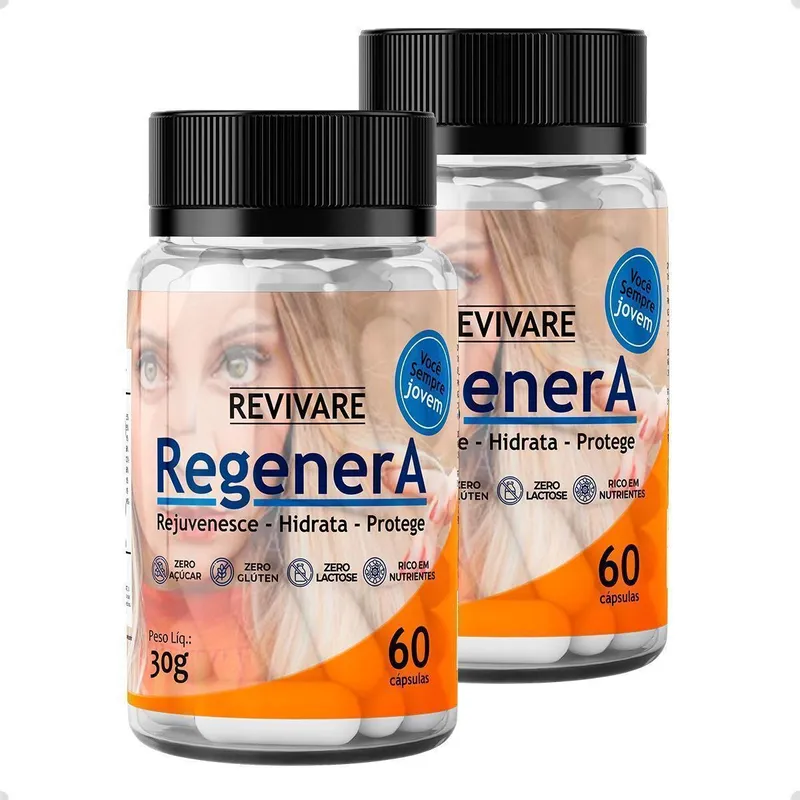 Kit 2x Regenera Rejuvenescedor Multivitamínico 60Caps
