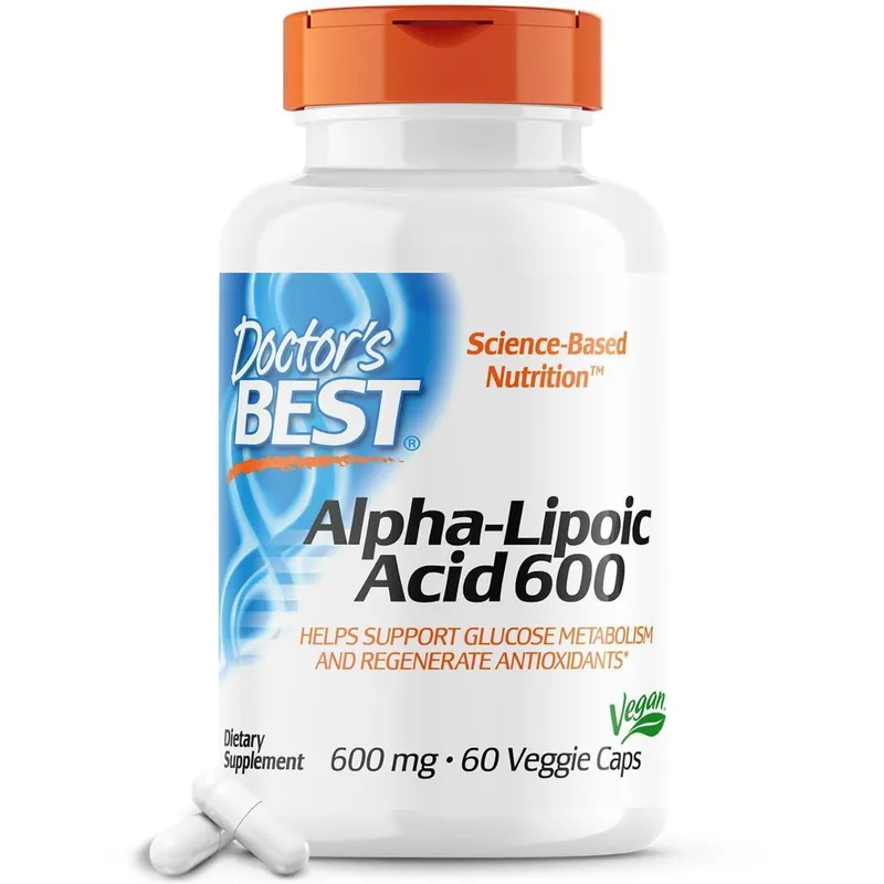 Suplemento Doctor's Best Ácido Alfa-Lipóico 600 60 Cápsulas