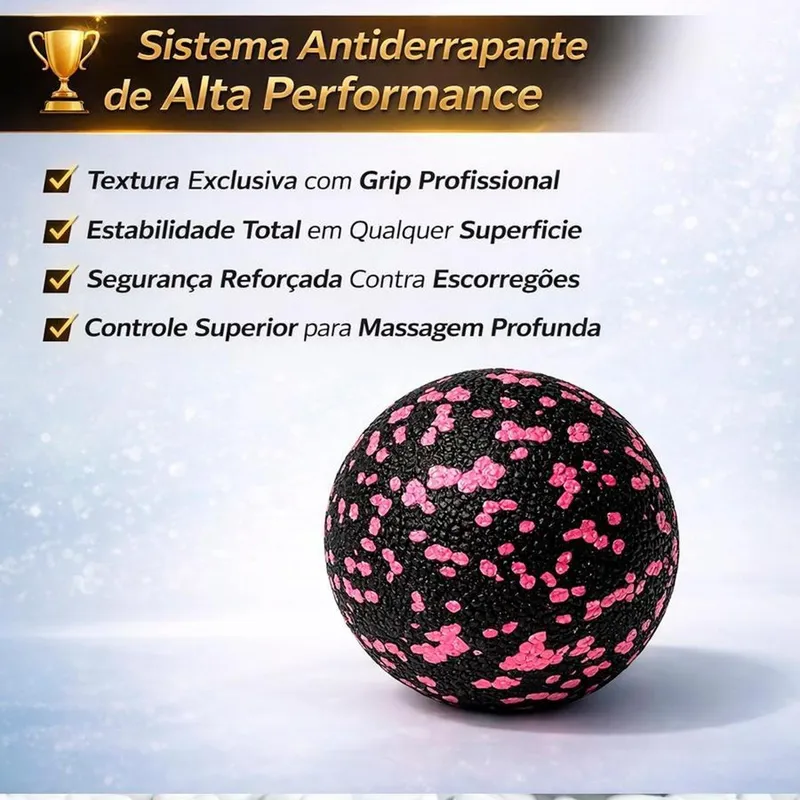 Bola de Massagem Gold Sports EPP – Alta Densidade 8cm