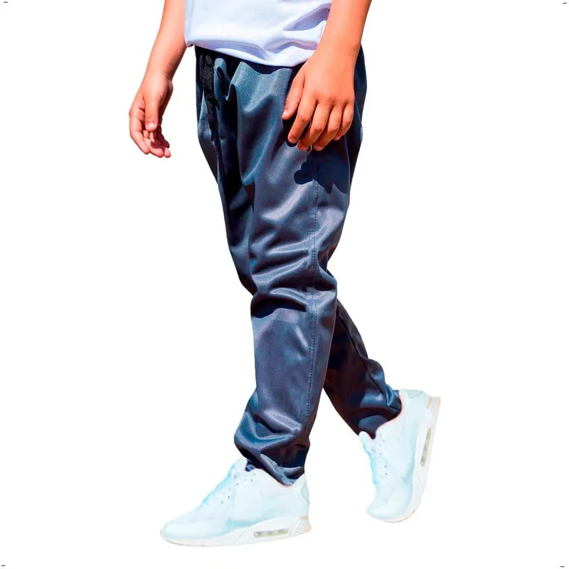 Calça Infantil Tecido Flanelado Helanca com Bolso Traseiro