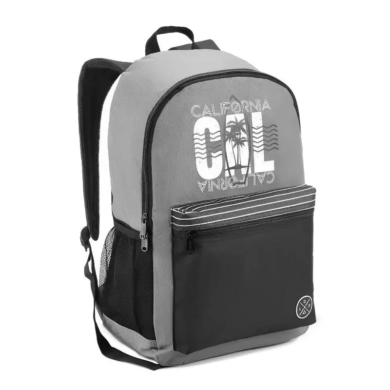 Mochila Escolar Juvenil Bolsa Estampas California Miami Surf