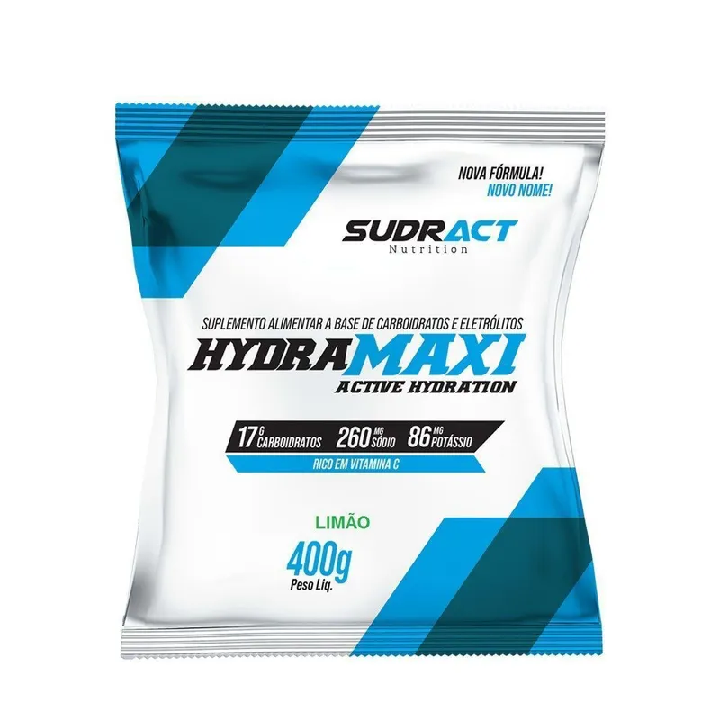 Hydramaxi Isotônico em Pó - 400g Refil Limão - Sudract Nutrition