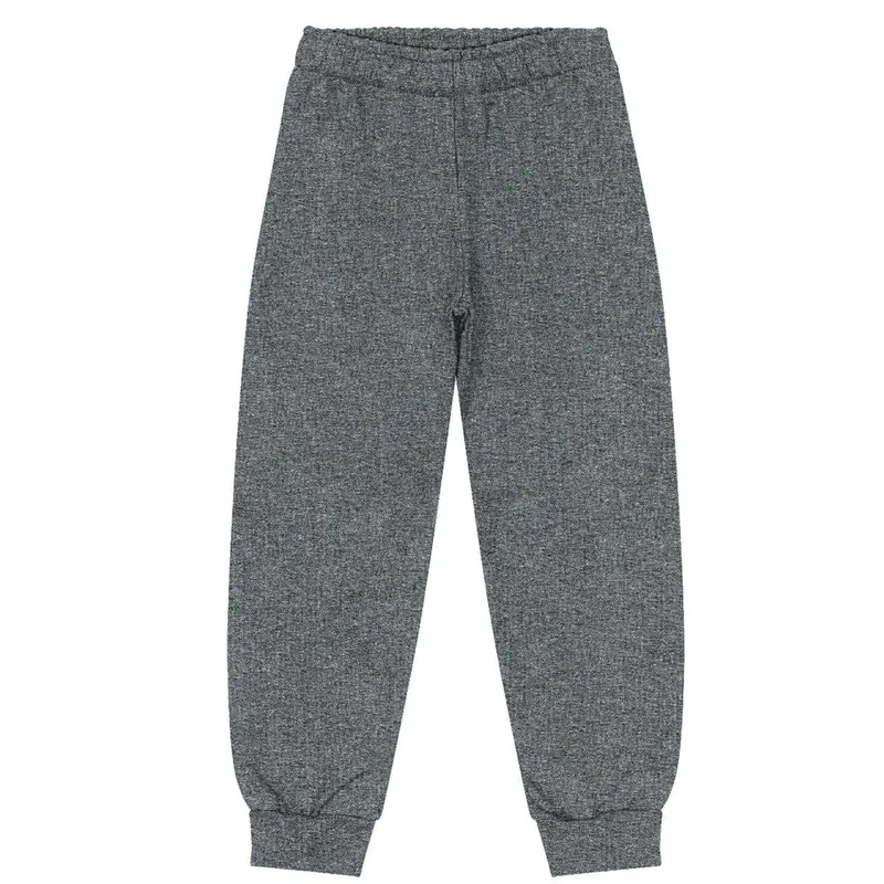 Calça De Moletom Básica Rovitex Kids Cinza 12