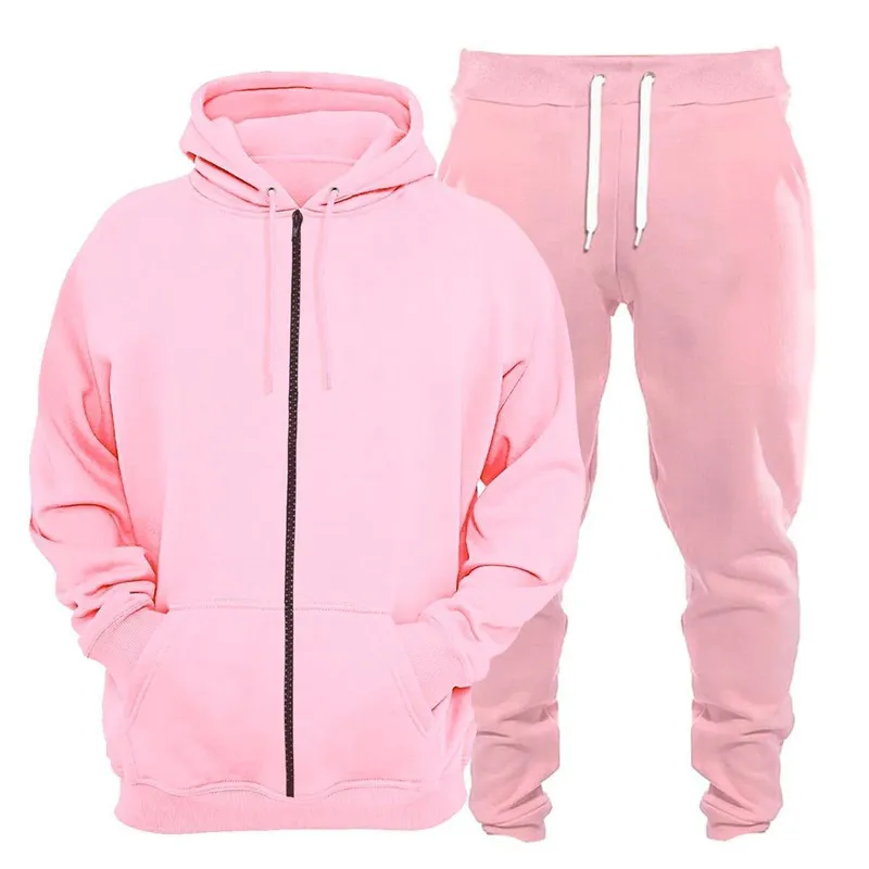 Conjunto Blusa Moletom Aberta Com Zíper E Calça Moletom Plus Size