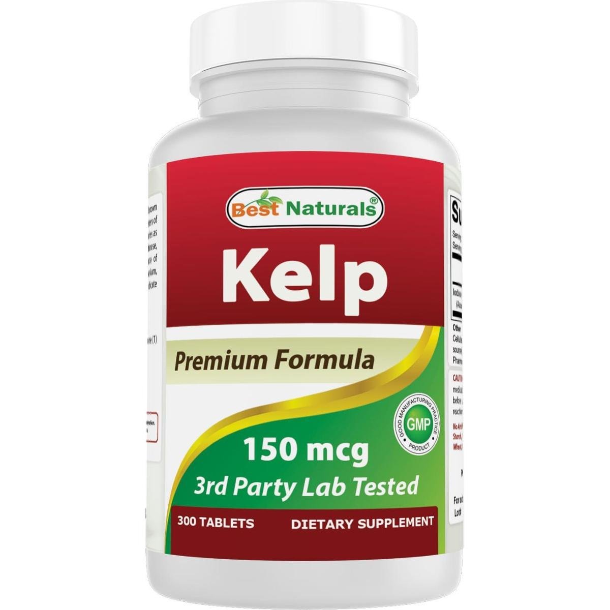 Suplemento Best Naturals Kelp 150mcg Comprimidos 300 Unidades