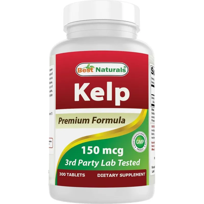 Suplemento Best Naturals Kelp 150mcg Comprimidos 300 Unidades