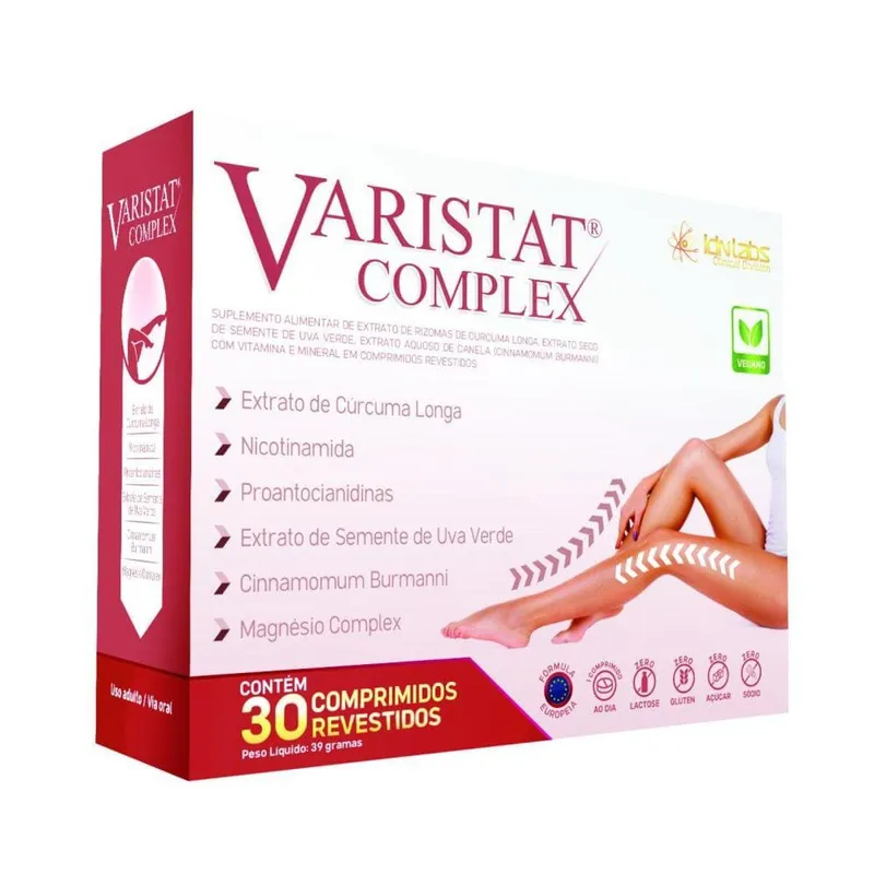 VARISTAT® COMPLEX IDN LABS – CAIXA COM 30 COMPRIMIDOS