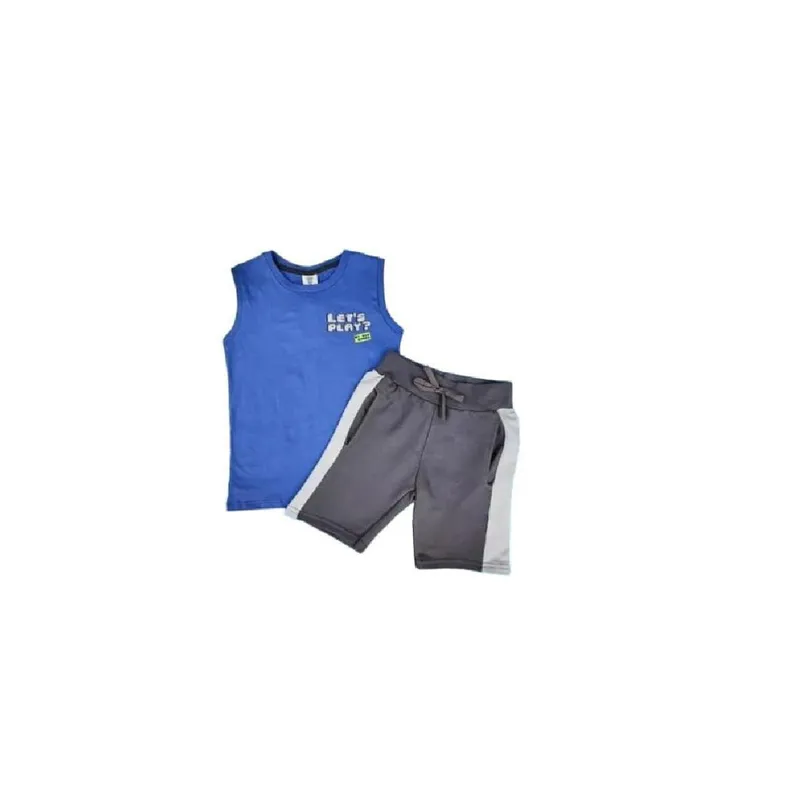 Conjunto Camiseta Machão E Bermuda Menino Polvo Alegre