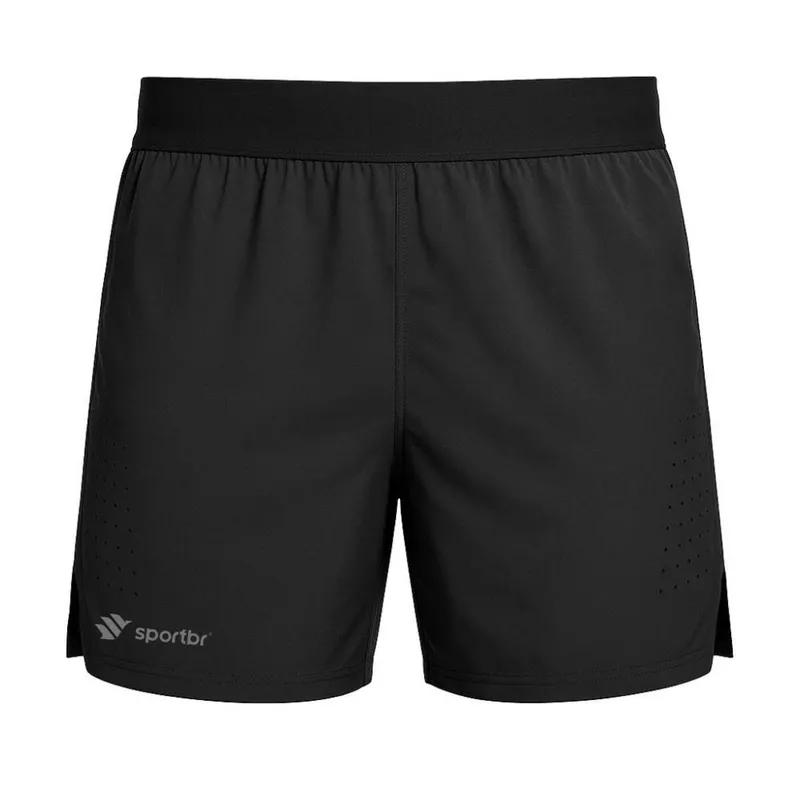 Shorts RUN FREE Masculino Para Corrida Com Bolsos Sportbr - Preto - M