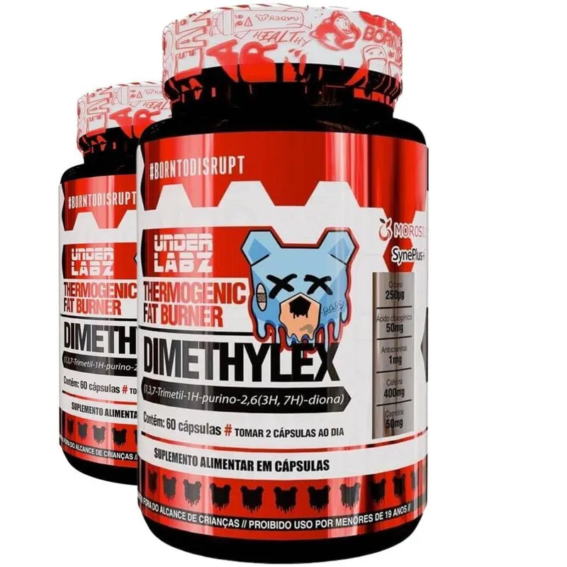 Kit 2 Termogênico Dimethylex Under Labz Acelera Metabolismo
