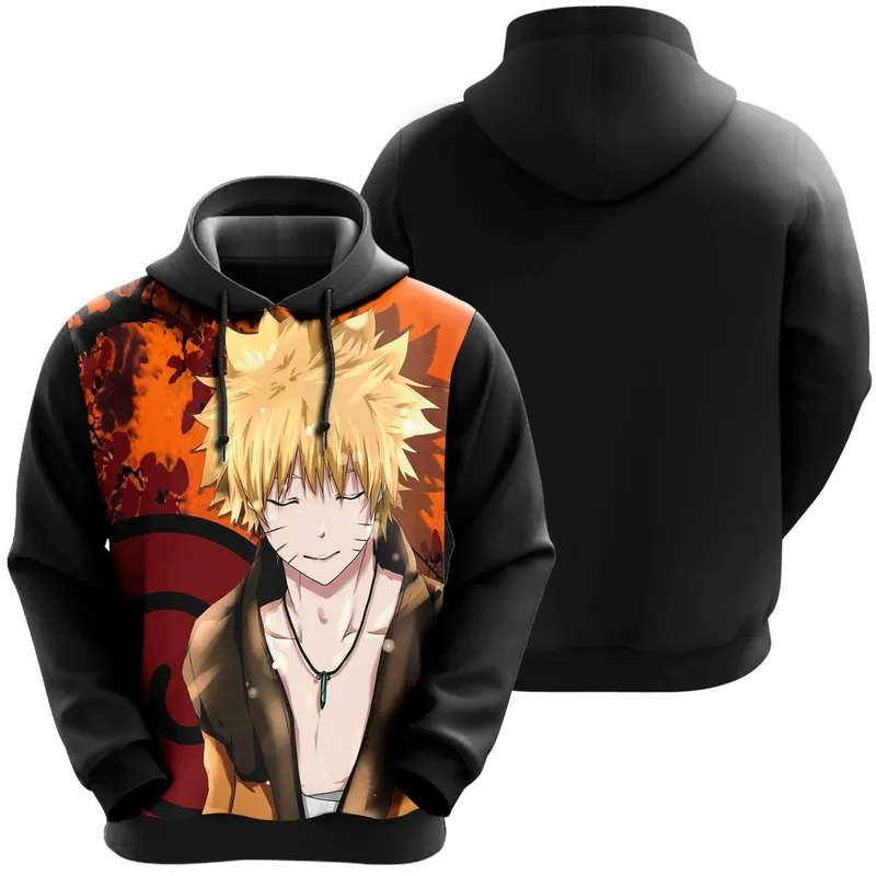 Blusa De Moletom Narutoo Uzumaki Shippuden Anime Desenho