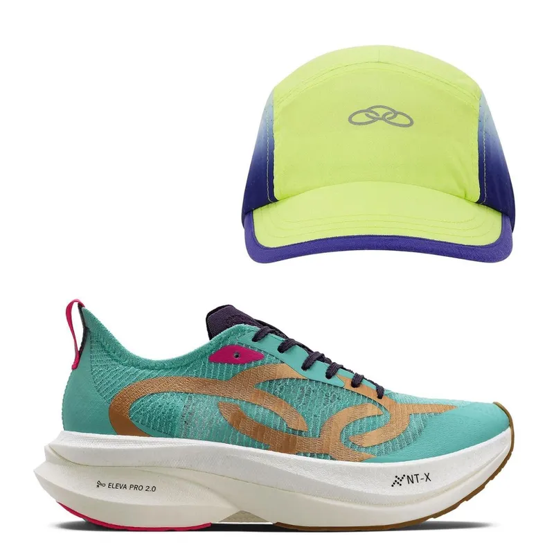 Kit 1 Tênis Olympikus Corre Grafeno 3 e 1 Boné Running Corre Olympikus
