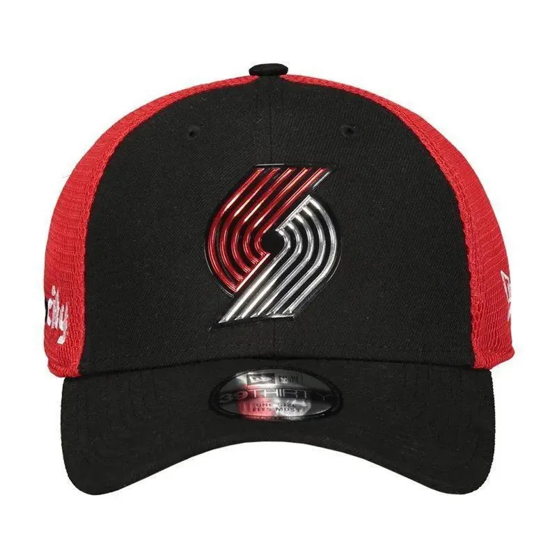 BONÉ NEW ERA 3930 PORTLAND TRAIL BLAZERS PRETO VERMELHO