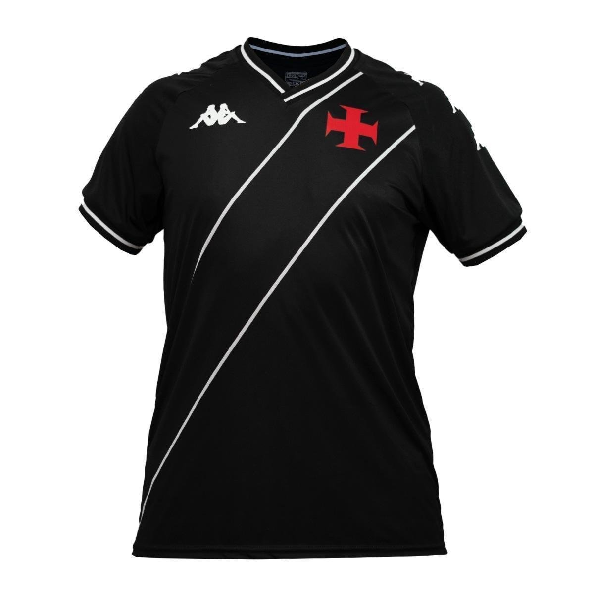Camisa Vasco da Gama Kappa Supp Tradition Preto - Masculino